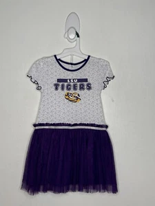 LSU Tigers Tutu Dress Girls Size 4T Louisiana State Purple - Picture 1 of 3