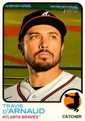 2022 Topps Heritage Travis d'Arnaud Atlanta Braves #396 - Image 1 of 2