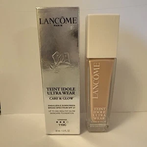 New in box Lancome Teint Idole Ultra Wear Care  Glow Foundation 110C 1 oz. 30 ml - Picture 1 of 3