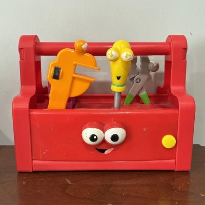 Disney Jr. Handy Manny Singing Dancing Tool Box & 4 Tools Eyes Go Up & Down Rare - Image 1 of 4