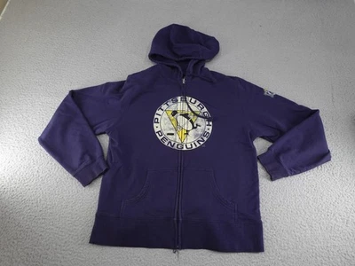 Pittsburgh Penguins Sudadera con Capucha Mujer Grande Azul NHL Hockey Invierno Clásico Reebok Foto 1 de 4