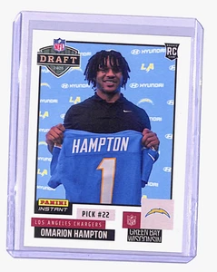 Omarion Hampton 2025 Panini Instant #NFLDN-14 NFL Draft Rookie RC - QTY - Picture 1 of 2