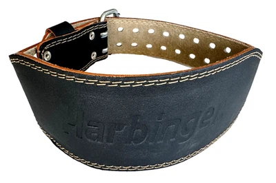 Cinturón de Levantamiento de Pesas Harbinger 4" Cuero Acolchado Talla PEQUEÑO Negro Entrenamiento Gimnasio Foto 1 de 4