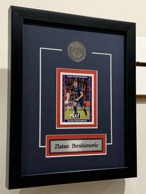 Zlatan Ibrahimovic Framed Sports Soccer Card Paris St Germain - Image 1 of 2