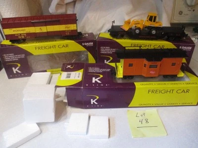 3 Sgauge Milwaukee Road cars,K-Line,American Flyer useage lot 48 - Image 1 of 2