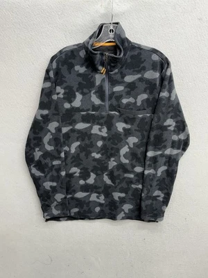 Orvis 1971  Camo Retro Brushed Fleece 1/4 Zip Pullover Mens Size Medium M - Imagem 1 de 4