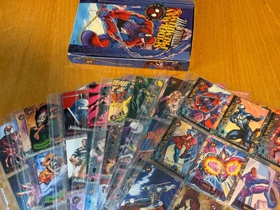 1996 Spider-Man Eternal Evil Premium Complete Base Set + Canvas Set + HOLOMOTION - Photo 1/4