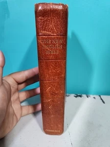 1971 Cambridge Water Buffalo Calfskin New English Bible vintage brown tan - Bild 1 von 11