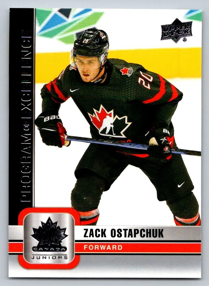 Zack Ostapchuk 2023-24 Upper Deck Team Canada Juniors #126 Program of Excellence - Image 1 of 1