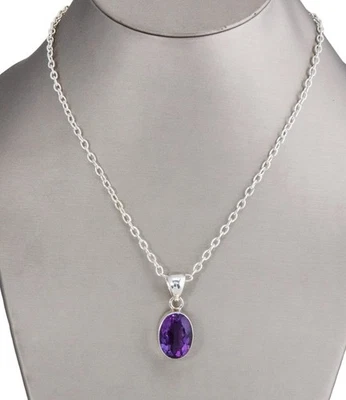 PINGENTE OVAL DE PRATA ESTERLINA AMETISTA Charles Albert. Varejo US$ 169,00 - Imagem 1 de 2