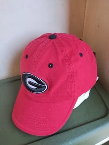 Georgia Bulldogs Top Of The World Red Cotton Adjustable Baseball Cap Hat - Picture 1 of 12
