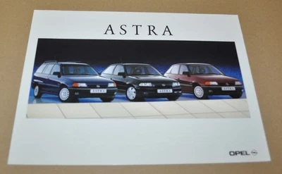 Opel Astra 1992 folleto prospecto RU Foto 1 de 2
