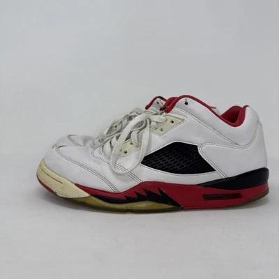 Nike Air Jordan 5 Retro Bajo Rojo Fuego 2016 819171 101 Tenis Para Hombre Talla 10.5  Foto 1 de 4