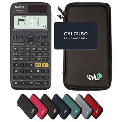 Casio fx-85DE X inkl. Schutztasche Schwarz - Wissenschaftlicher Rechner - Bild 1 von 4
