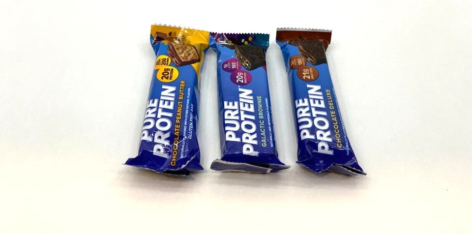 16 NEW Pure Protein Chocolate Peanut Butter Brownie Deluxe Gluten Free Bars - Image 1 of 1