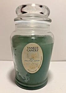 Yankee Candle Orchid Rain RETIRADO Y RARO Tarro Vela Grande 19.8 OZ Verde NUEVO - Imagen 1 de 9
