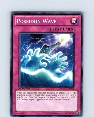 Yu-Gi-Oh TCG Poseidon Wave GENF-EN064 1st Edition Common Card LP - Image 1 of 2