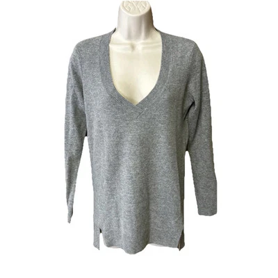 Suéter túnica AG Adriano Goldschmied talla XS cuello en V LANA/GRIS CACHEMIRA B25 Foto 1 de 4