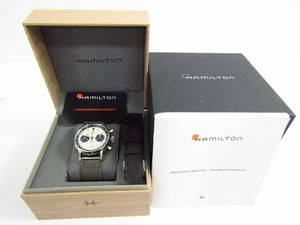 HAMILTON Intra-Matic Chronograph Panda Dial Automatic Date Used Watch 10BAR - Picture 1 of 10