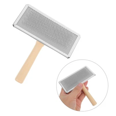 Hand Carders Wool Brush for Needle Felting Craft Wood Handle - Image 1 of 4