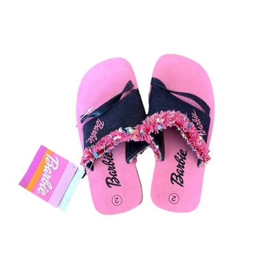 Barbie Niños Años 2000 Rosa Sandalias Zapatos Talla 2 Rosa Nuevo Con Etiqueta Foto 1 de 4