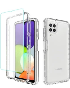 Coque transparente transparente caoutchouc rigide pour Samsung Galaxy A22 4G protection écran - Photo 1 sur 5