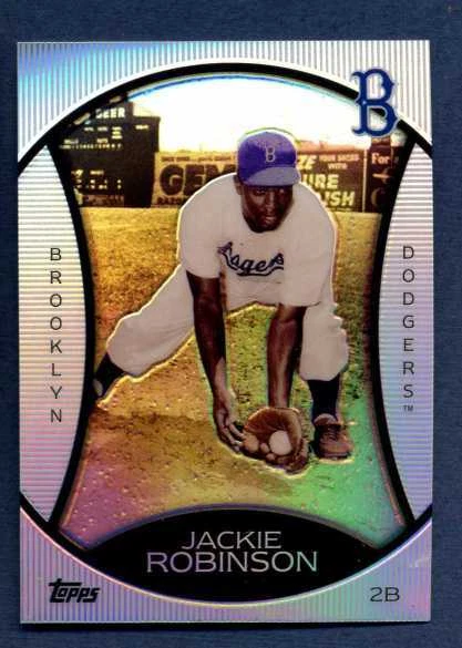 2010 Topps Legends Platinum Chrome Walmart Jackie Robinson PC2 - Image 1 of 1