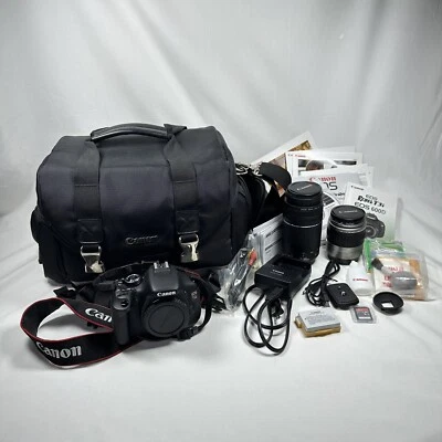 Paquete de cámara digital Canon EOS Rebel T3i SLR, 2 lentes, bolsa, + accesorios Foto 1 de 4