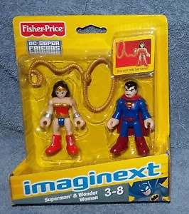 IMAGINEXT 2012/2013 DC SUPER FRIENDS SUPERMAN & WONDER WOMAN SET - Foto 1 di 7