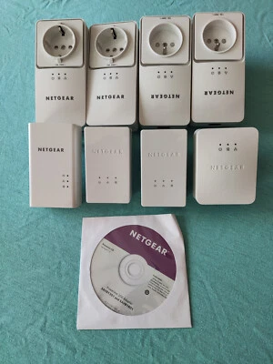 8 Stück Netgear Powerline Adapter mit 200 Mbps Geschwindigkeit , gebraucht  - Bild 1 von 2