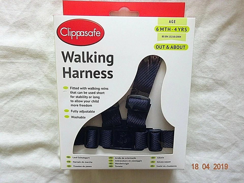 CLIPPASAFE AJUSTABLE NIÑO Seguridad Azul Marino Arnés y Riendas para Caminar, 6 M - 4 AÑOS Foto 1 de 1