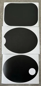 Suzuki 1982 RM80 Reproduction Number Plate Stickers For DC Plastics / Black - Picture 1 of 4