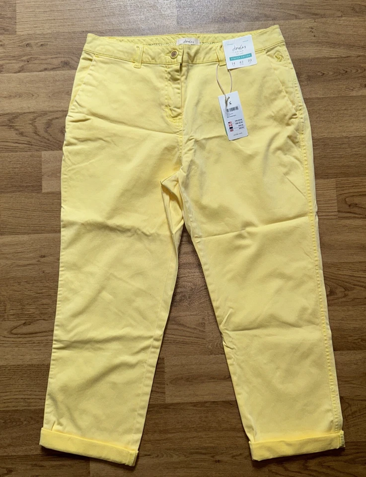 Joules Womens Hesford Crop Chinos - Pink Size 24