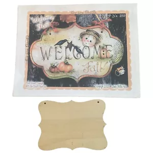 Tole Painting Pattern Packet: Welcome Fall! + Wood Surface by Jamie Mills-Price - Picture 1 of 5