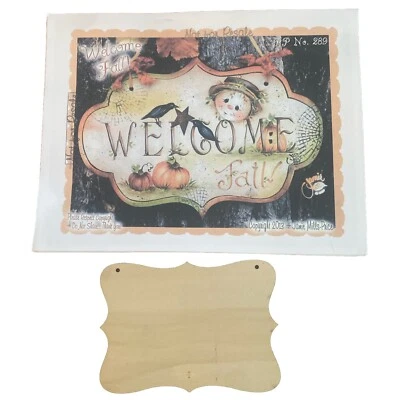 Paquete de patrones de pintura Tole: ¡Bienvenido otoño! + Superficie de madera de Jamie Mills-Precio Foto 1 de 4