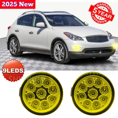 Front Bumper Foglight Driving Lamp Replacement For INFINITI EX37 2013 55W H11LED Foto 1 de 4