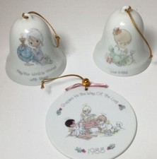 Lot of 3 Precious Moments Christmas Ornaments- See Details - Fast Free Shipping