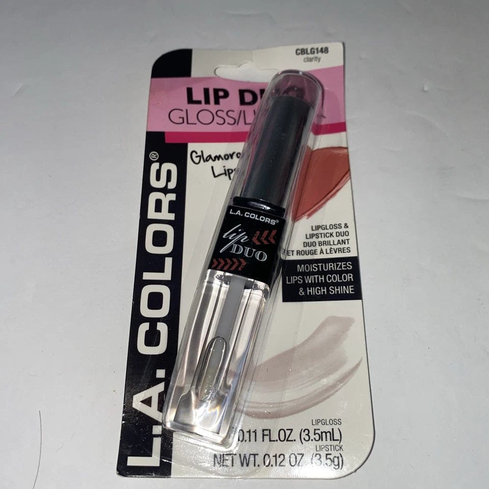 L.a. Colors Lipstick & Lip Gloss Duo Cblg148 Red Clarity