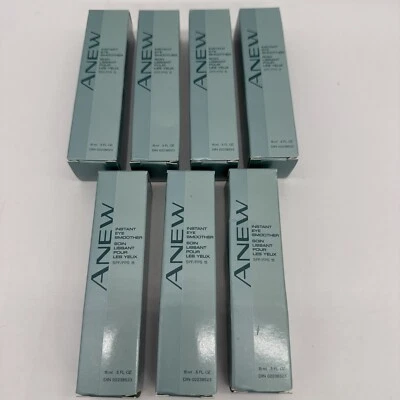 Avon ANEW Instantáneo Suavizante de Ojos .5 fl oz FPS 15 Nuevo Antiguo Stock Lote de 7 Foto 1 de 4