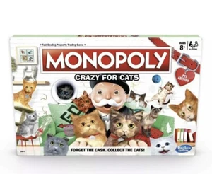 Juego de mesa Hasbro Monopoly Crazy for Cats edición para mascotas nuevo lanzamiento exclusivo - Imagen 1 de 3