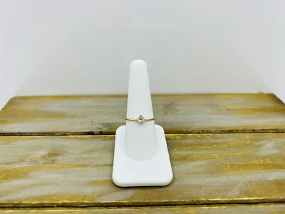 14kt Solid Yellow Gold .34ct Marquise Natural Diamond Solitaire Ring Size 7.75 - Image 1 of 4