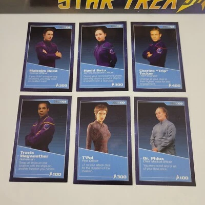 Juego de mesa Hasbro 2016 Star Trek Risk reemplazo las 6 cartas de tripulación Blue Archer Foto 1 de 4