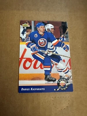 1992-93 Upper Deck Hockey #563 Darius Kasparaitis Young Guns - Image 1 of 2