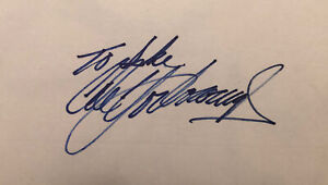 Racing Legend Cale Yarbrough Autographed 3x5 Index Card