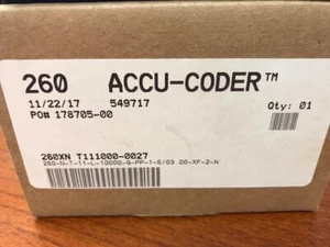 ACCU-CODER 260-N-T-11-L-10000-Q-PP-1-S/03.00-XF-2-N ENCODER (NOS) - Picture 1 of 9