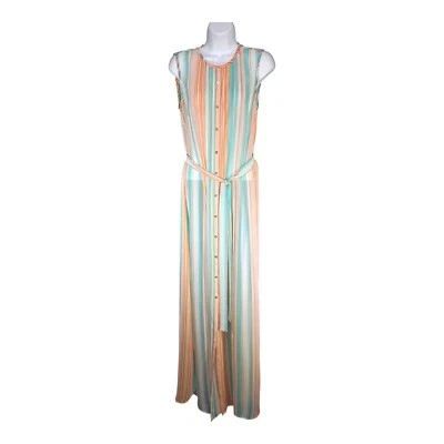 Vestido Ted Baker 4 Mujer Multicolor Largo Maxi Sin Mangas Cuello Redondo Seda Informal Foto 1 de 4