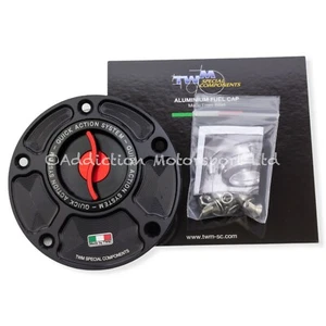 TWM Keyless Quick Release Action Red Fuel Cap for Ducati Monster 821 - TDPR.01 - Picture 1 of 3