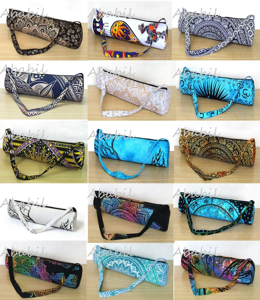 20 piezas Venta al por mayor Lote Bolsa de yoga Estera de ejercicio Bolsas portadoras con correa para el hombro Foto 1 de 4