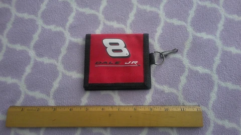Nascar Dale Earnhardt Jr 8 Wallet Bi-Fold with Key Ring for Youth Small Cover