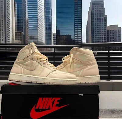 Nike Air Jordan 1 retrô alto goiaba gelo OG masculino 10.5 vela rosa 555088-801 com caixa - Imagem 1 de 4